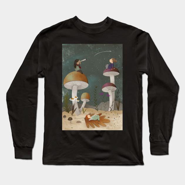 Starry sky Long Sleeve T-Shirt by judithloske